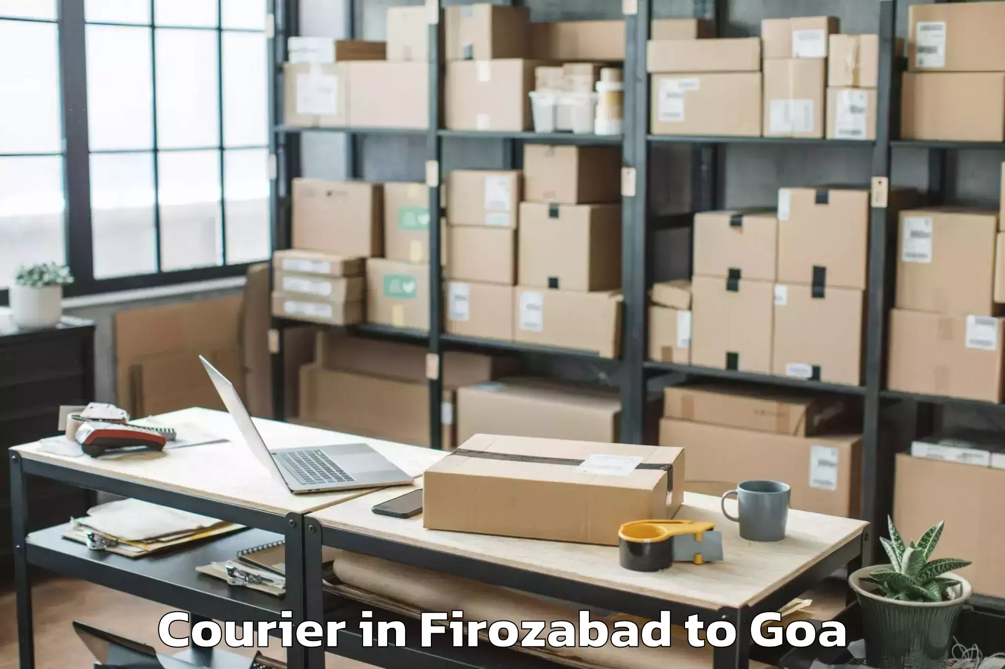 Hassle-Free Firozabad to Tiswadi Courier